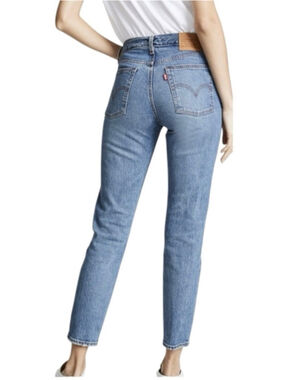Levi's Wedgie Icon Fit Jeans Size 25 High Waist Straight Tapered Leg Blue
